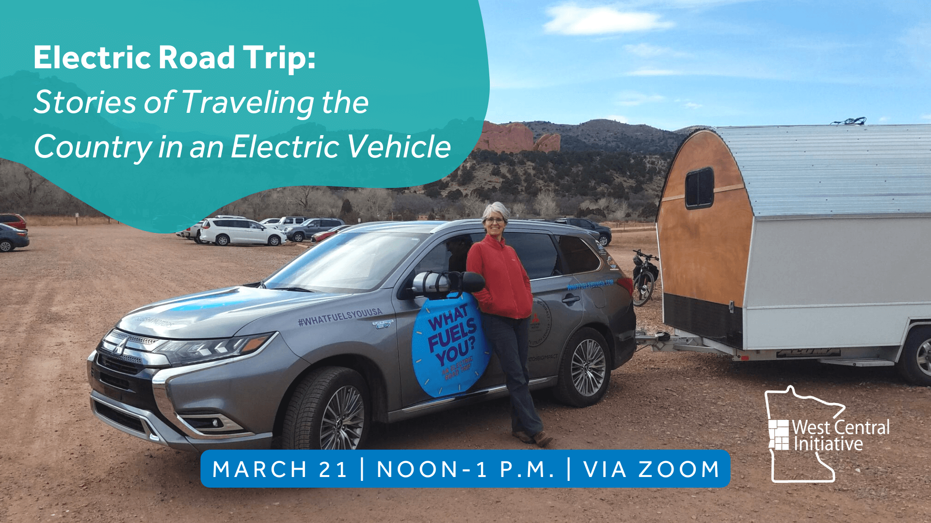 Erika and her electric vehicle