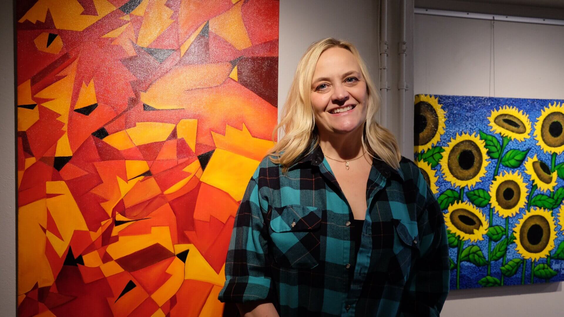 Jenny Field at Kaddatz Gallery, Fergus Falls, Minn., Oct. 28, 2022.