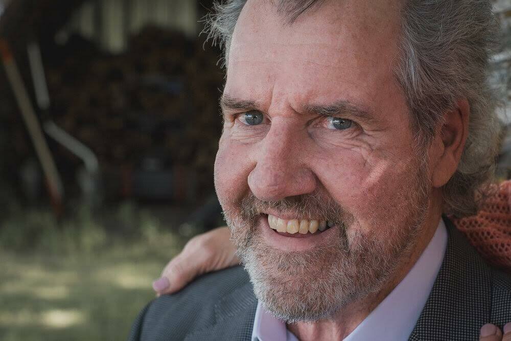 Rick Olson at wedding