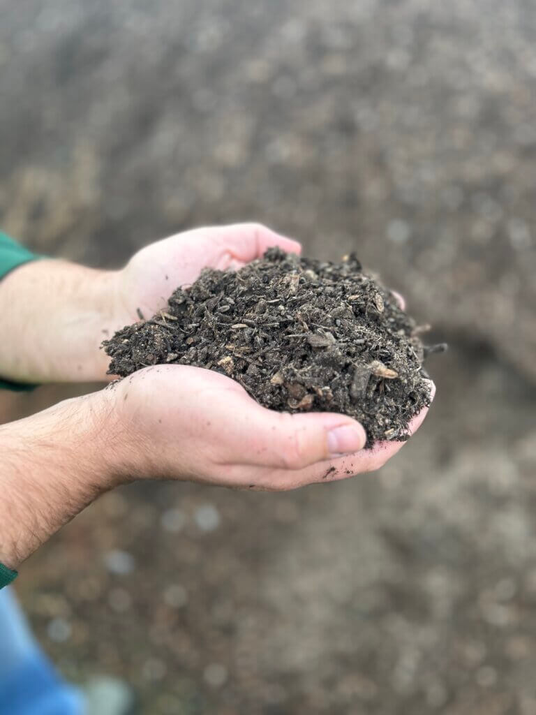 Pile of Finished compost
