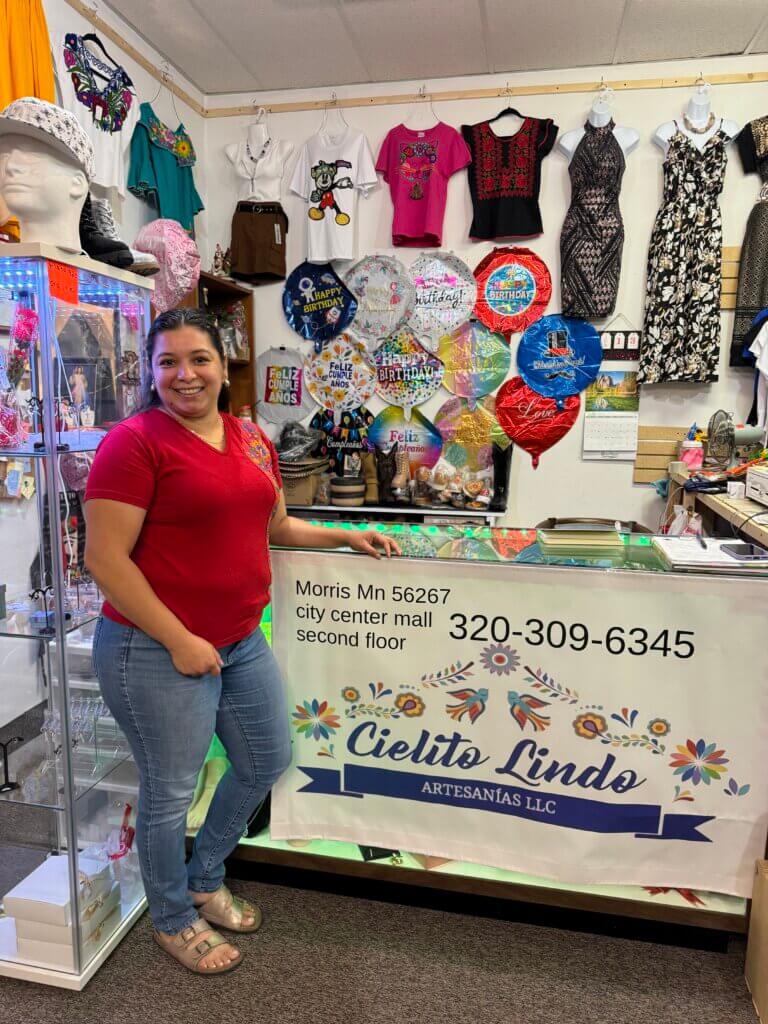 Ana standing in Cieltio Lindo