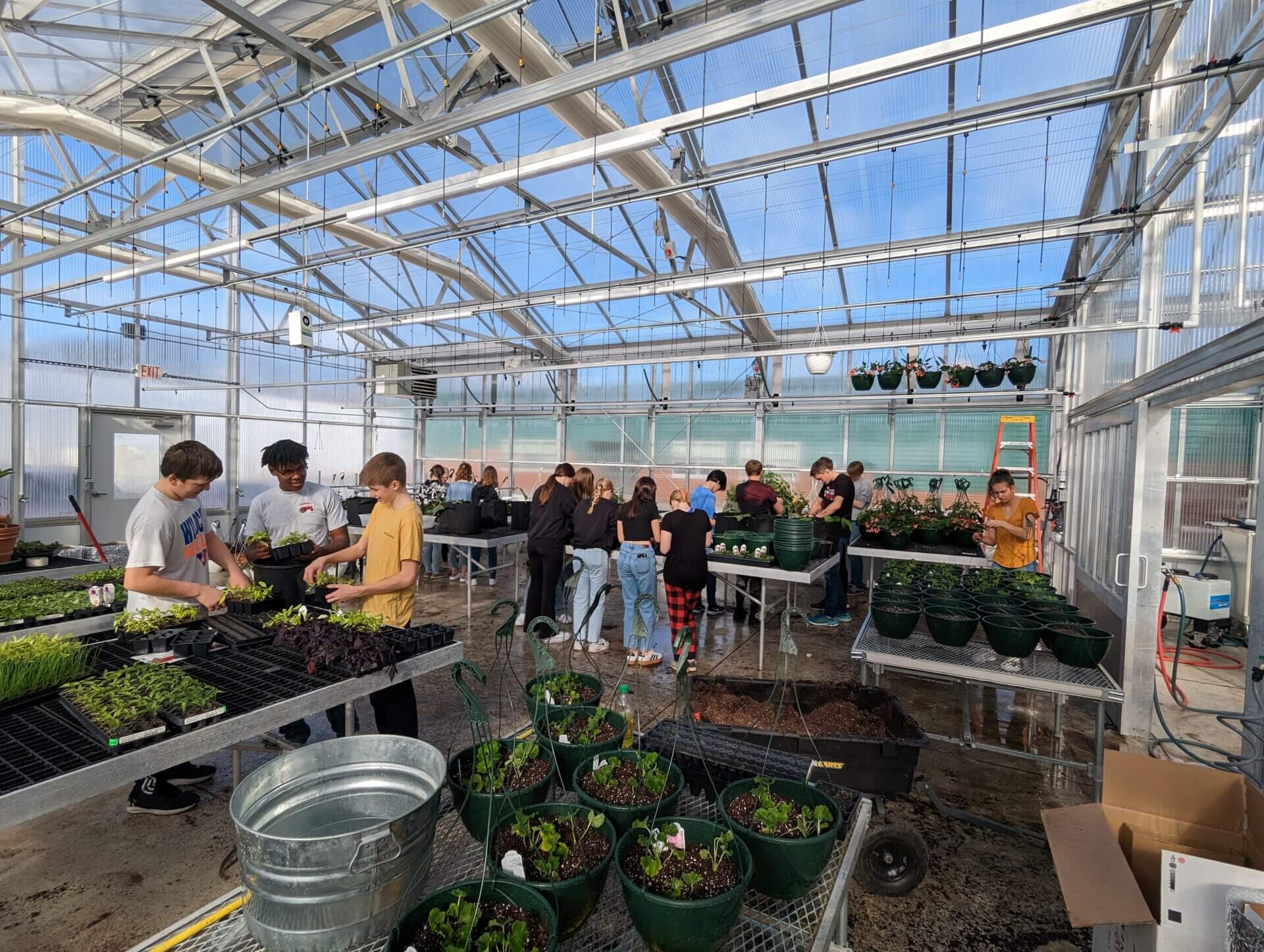 WCA Students in Greenhouse4