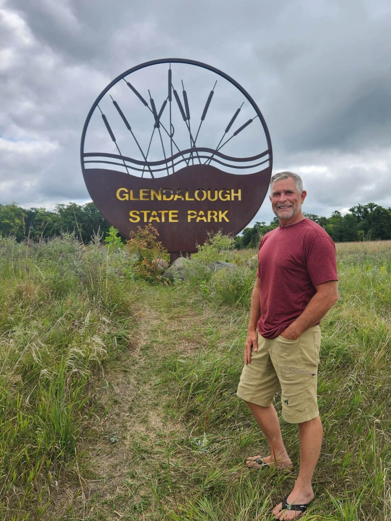 Dan standing in Glendalough State Park.