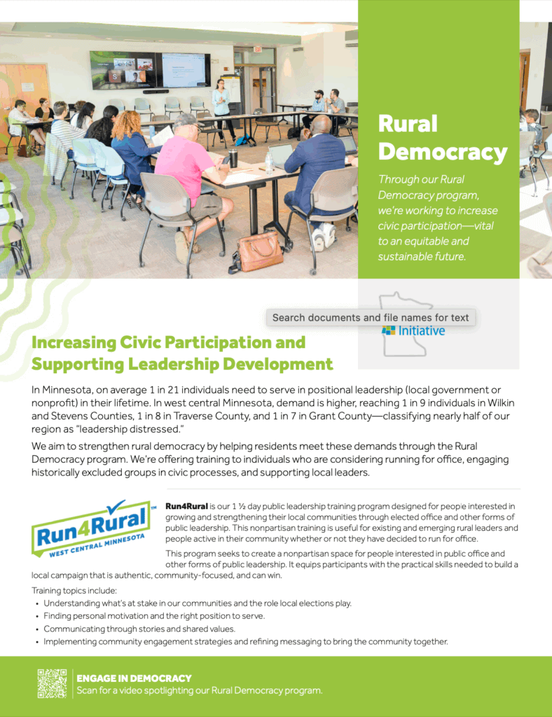 Rural Democracy Fact Sheet