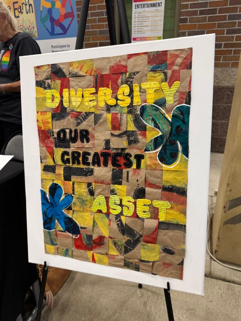 A sign that says "Diversity is our greatest asset"