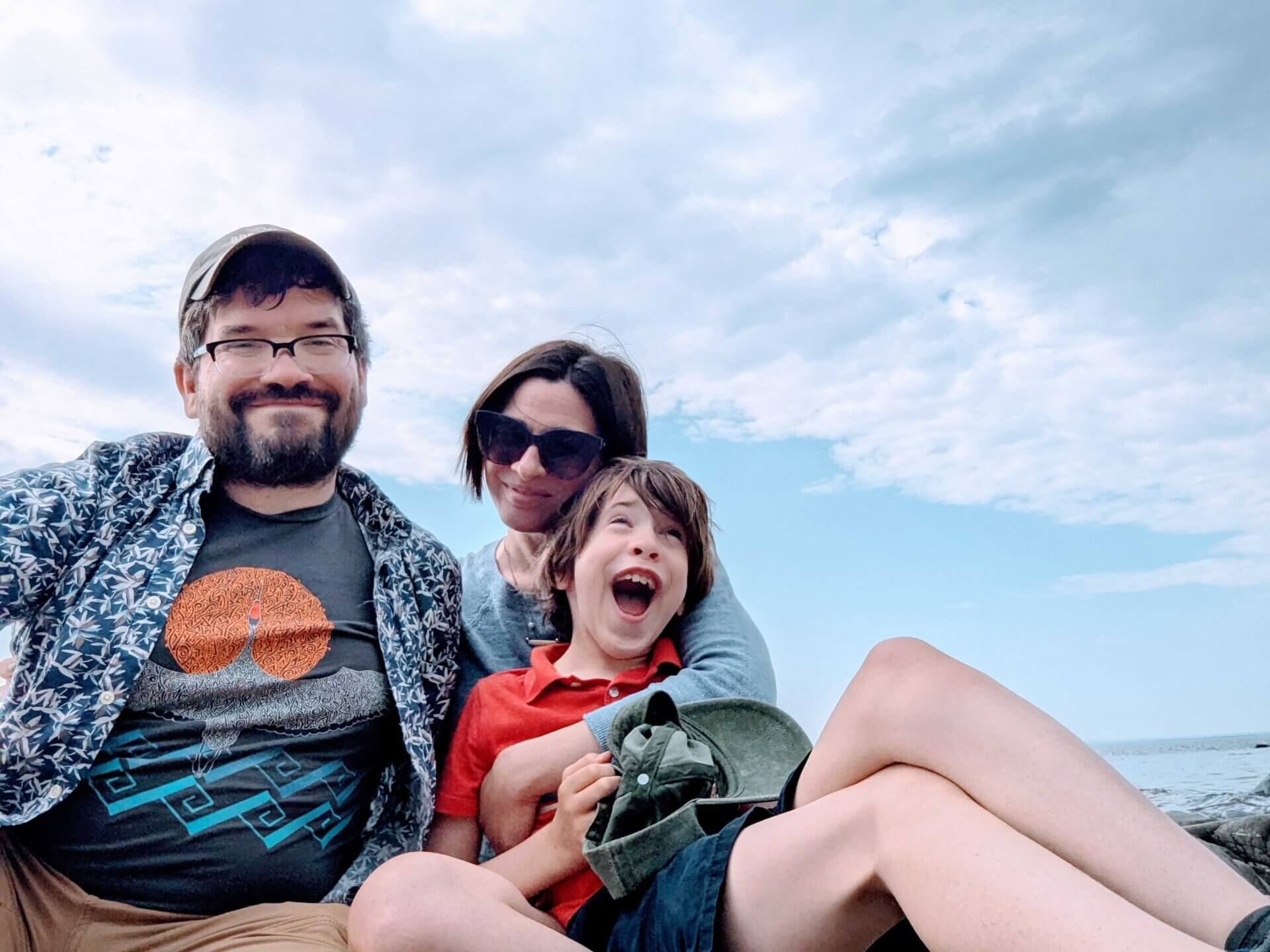 Pete and Jenna Ray and their son.